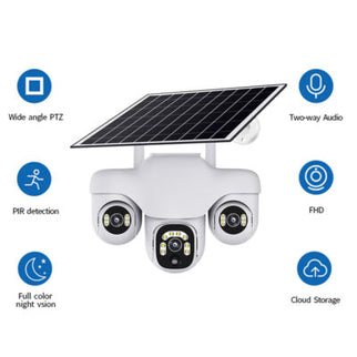 Caméra solaire V380 pro Blanc