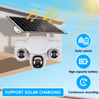 Caméra solaire V380 pro Blanc